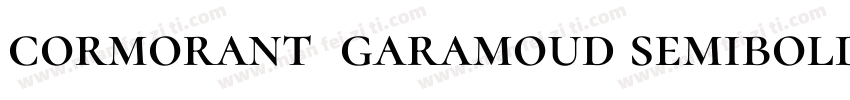 cormorant  garamoud semibold字体转换